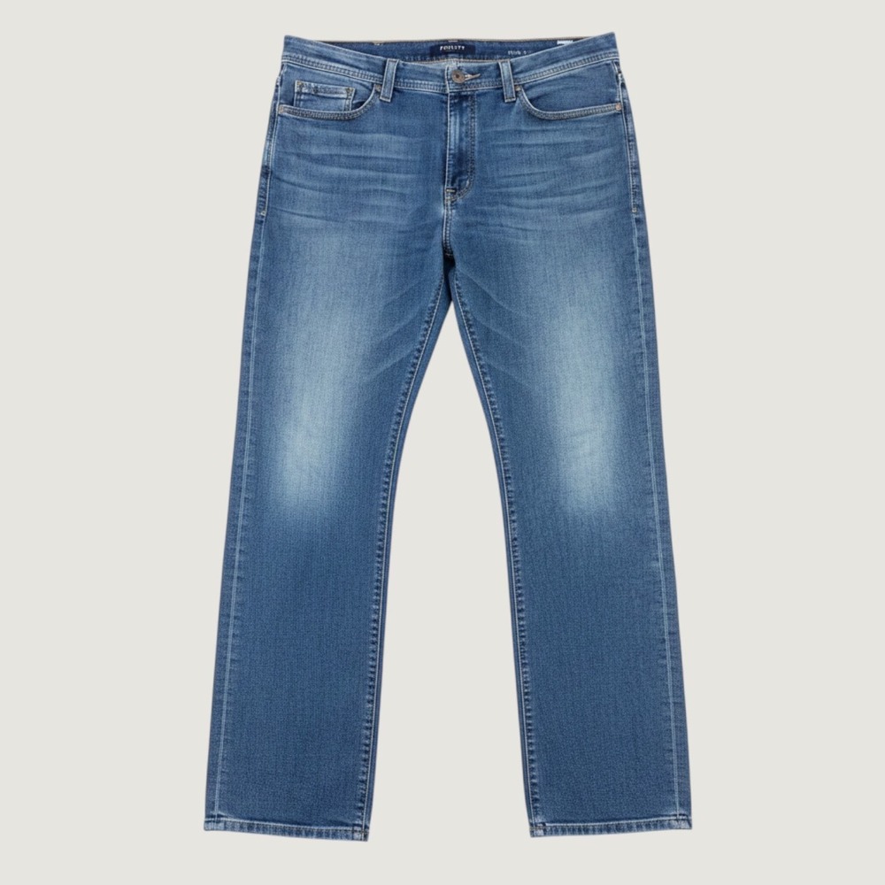 Fidelity Jimmy Jeans Mens 40x32 Blue Slim Straight Stretch Denim Made in USA